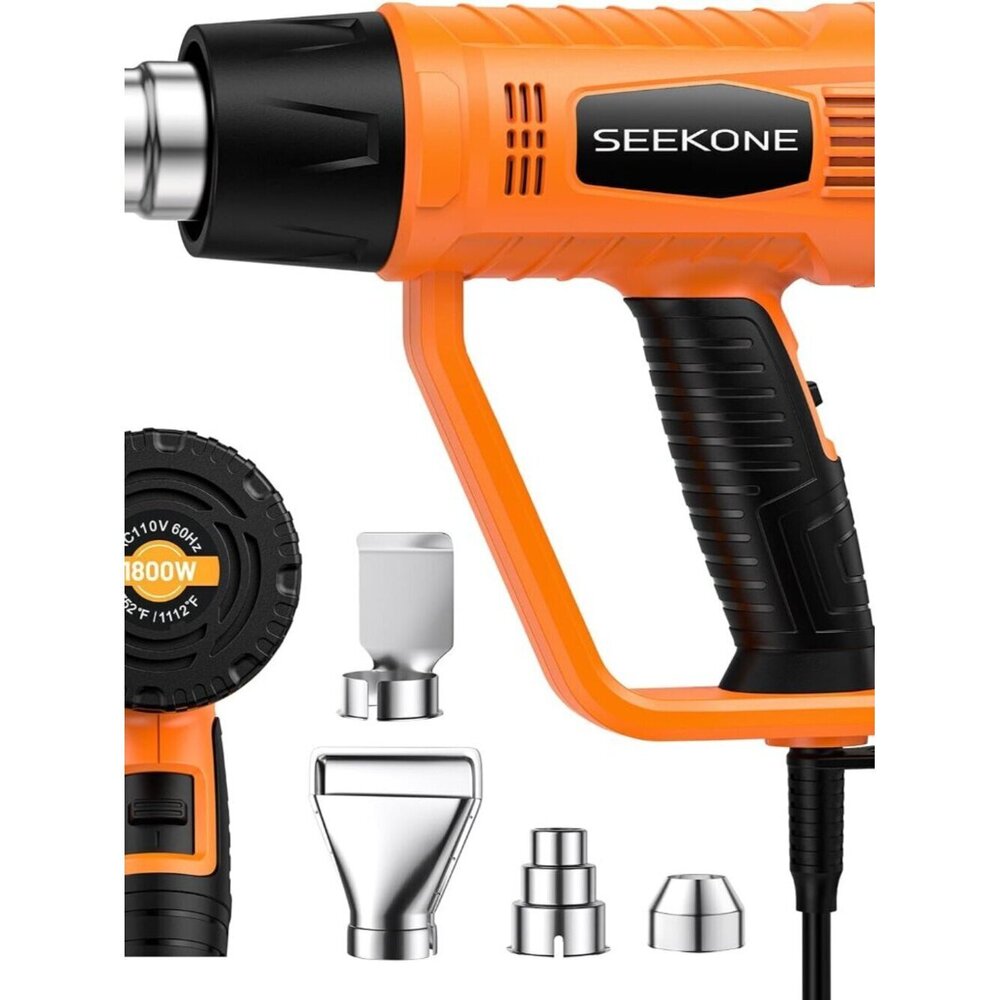 Heavy Duty Heat Gun 1800W Fast Hot Air Tool Kit